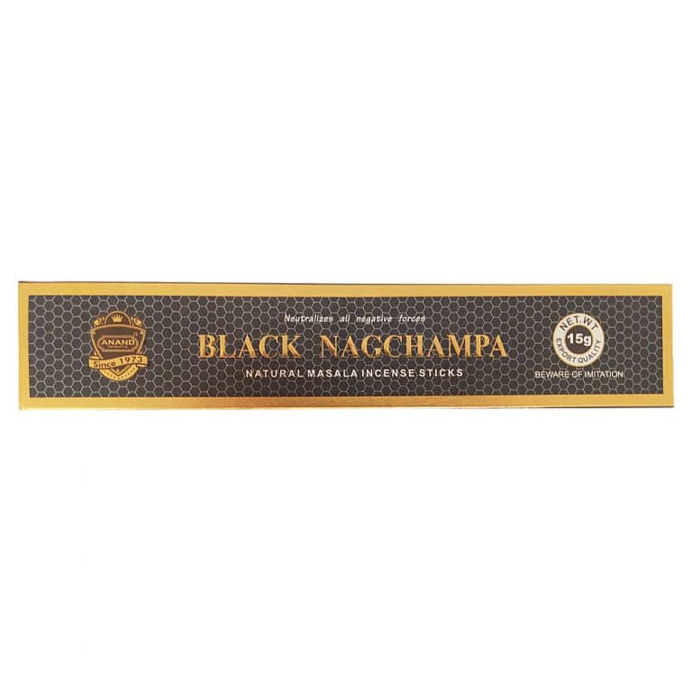 Incienso Anand Black Nag Champa (15 gramos)