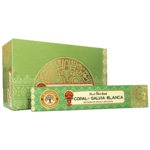 Incienso Hari Darshan Copal - Salvia Blanca (Premium Masala) [180 varitas]